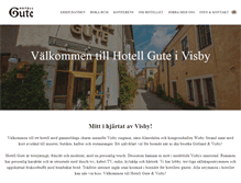 Tablet Screenshot of hotellgute.se